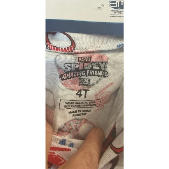 NWT 4PC Sz 4T Marvel Spiderman Amazing Friends Pajama Sets - Picture 4 of 7